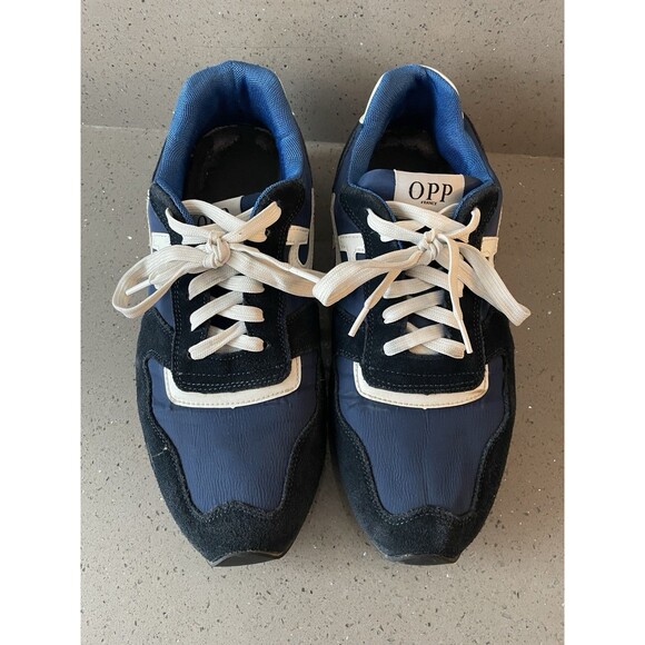 OPP 0S173168 French Navy Blue Orange Sneakers Men Size 10.5 main image 14